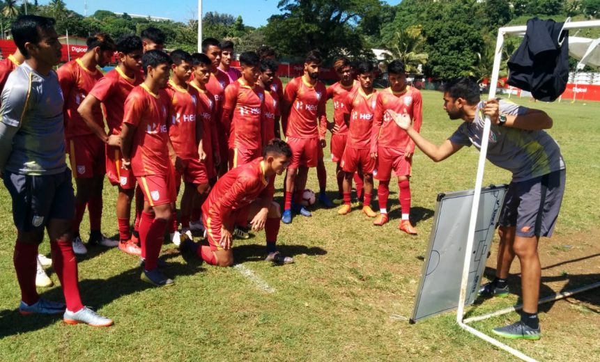 Coach Floyd Pinto mentioned the game against New Caledonia will be "one step up" and the boys are looking forward to "an entertaining game of football."