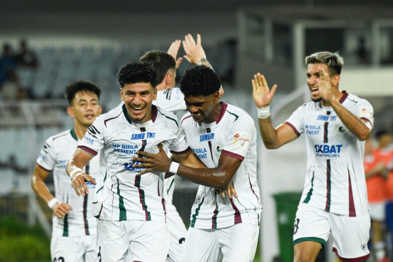 Mohun Bagan Super Giant overcame Diamond Harbour FC 5-1 in dominant fashion to storm into the quarterfinals in the Group B decider of the 134th IndianOil Durand Cup