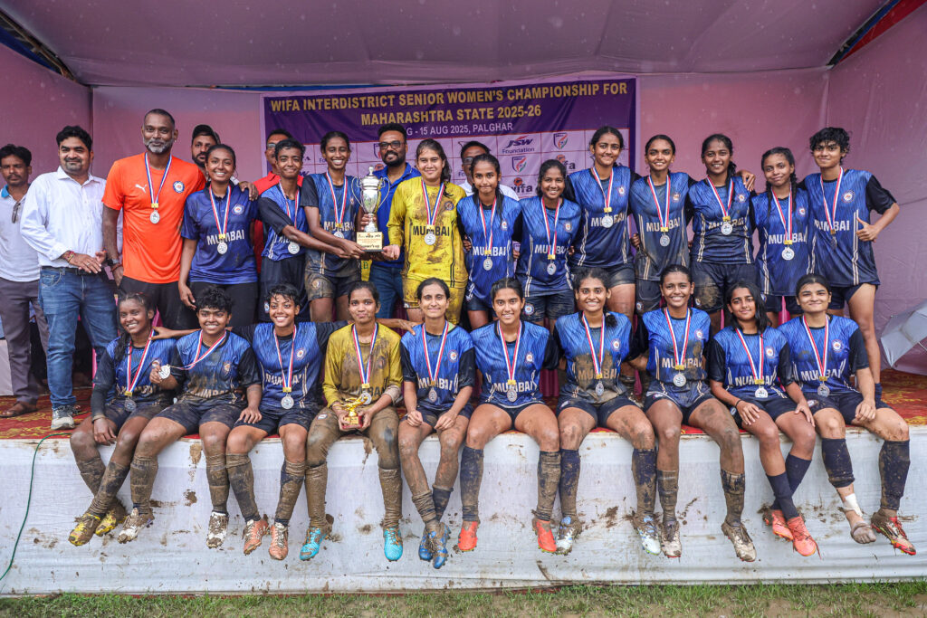 Mumbai Team with the runners-up trophy