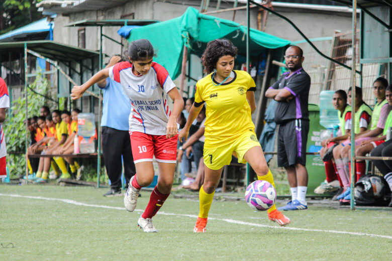 Action from the match between Mumbai Dynamos & FSI