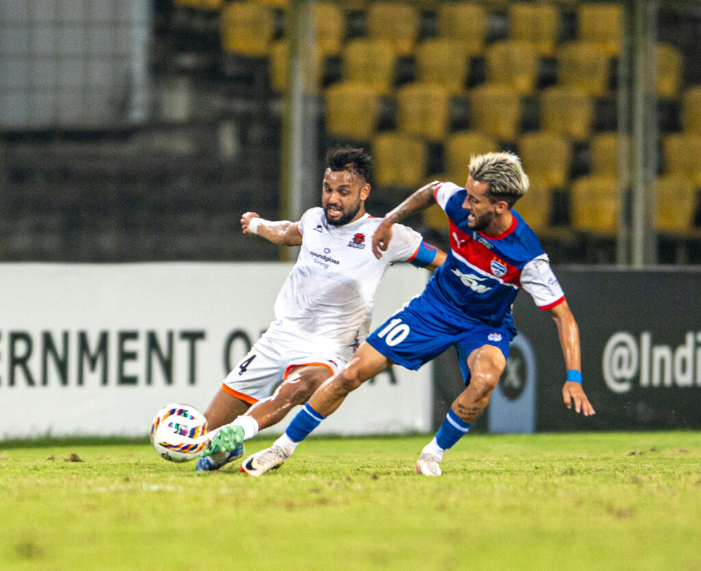 during match of Super cup 2025 season played between Punjab FC  vs Bangalore fc held at the pandit jawaharlal Nehru stadium on 05rd Nov  2025.


