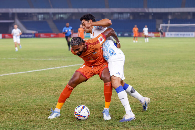 Bijoy V of Punjab FC Fight for ball