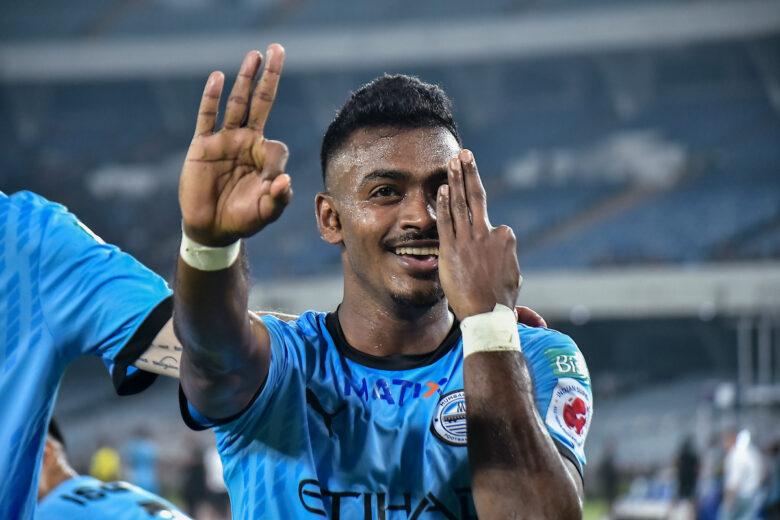 Noufal P.N of Mumbai City FC during match 38 of INDIAN SUPER LEAGUE