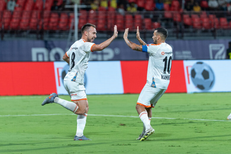 Samir Zeljkovic of Punjab FC Goal Celebration